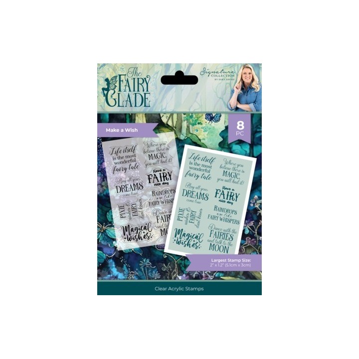 (SS-FG-CA-ST-MAW)Crafter's Companion Fairy Glade Acrylic Stamp Make a Wish