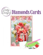 (DDDC1177)Doty Designs Diamond Cards - Roses and Gift