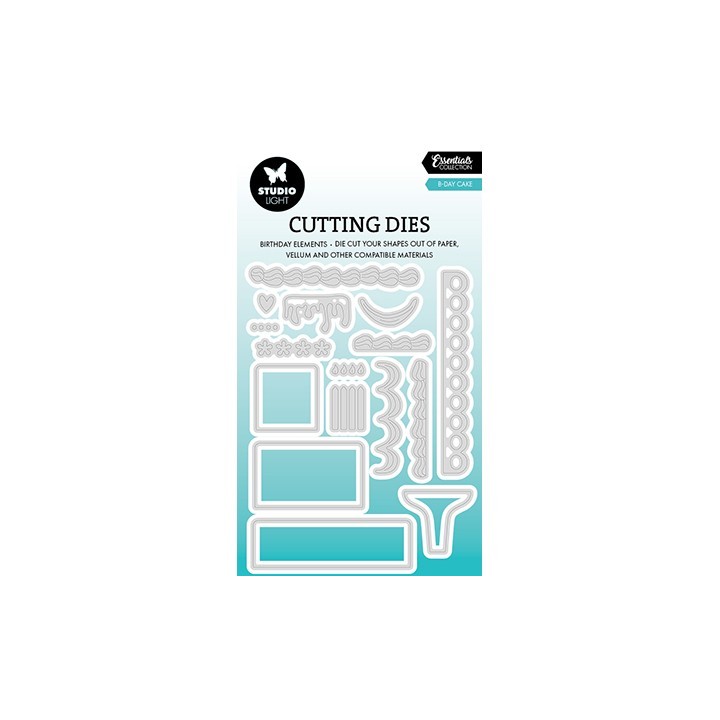 (SL-ES-CD934)Studio Light SL Cutting Die B-day cake Essentials nr.934