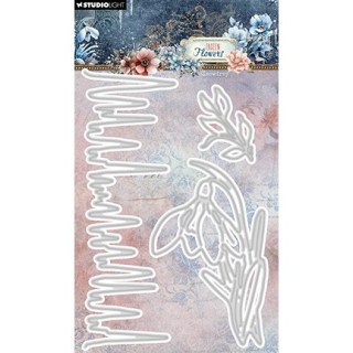 (SL-FF-CD946)Studio Light SL Cutting Die Snowdrop Frozen Flowers nr.946
