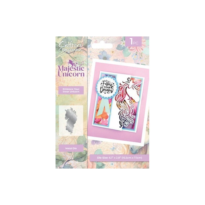 (MU-MD-EDG-EYIU)Crafter's Companion Majestic Unicorn Edge’able Die Embrace your Inner Unicorn