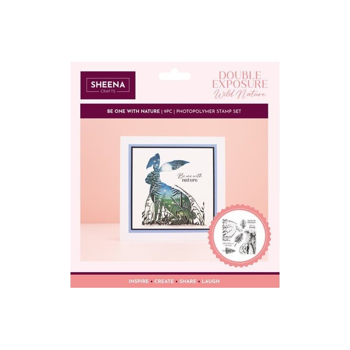 (SD-DEWN-STP-BOWN)Crafter's Companion Double Exposure Wild Nature Clear Stamps Be One with Nature