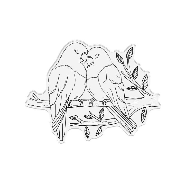 (CC-LB-STD-TLOB)Crafter's Companion Love Birds Stamp & Die The Lovebirds