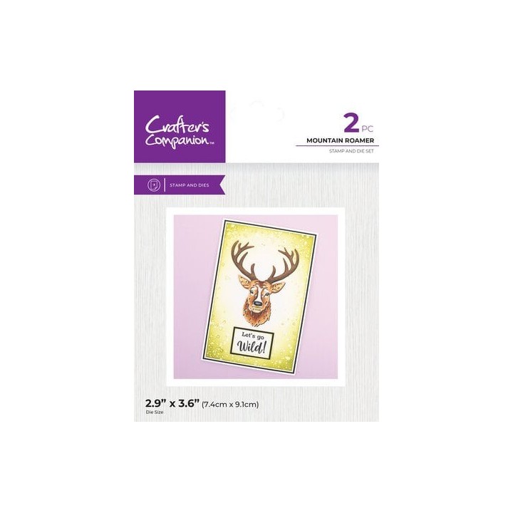 (CC-STD-MORO)Crafter's Companion Outline Stamp & Die Outline Stamp & Die Mountain Roamer