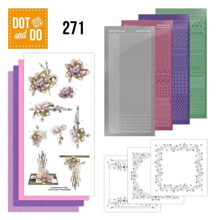 (DODO271)Dot and Do 271 - Precious Marieke - Painted Flowers