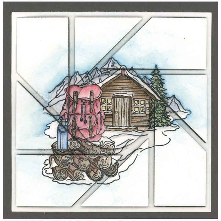 (ADCS10088)Clear Stamps - Amy Design - Hygge Harmony - Winter Mountains