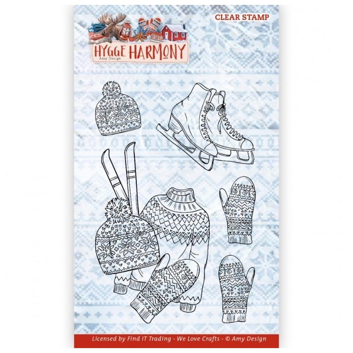 (ADCS10089)Clear Stamps - Amy Design - Hygge Harmony - Winter Sports