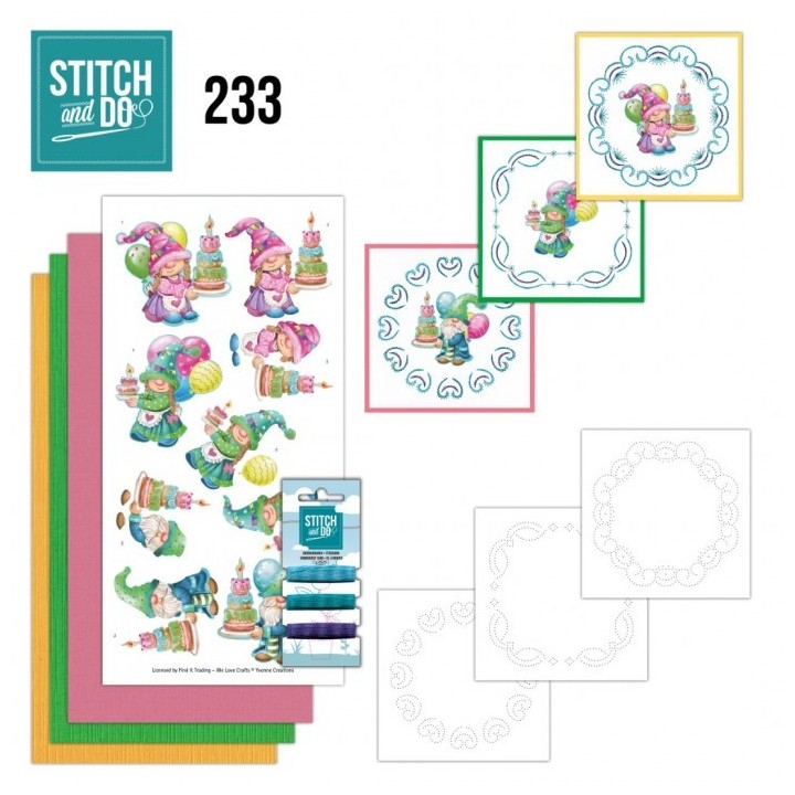 (STDO233)Stitch and Do 233 - Yvonne Creations - Gnome Cake