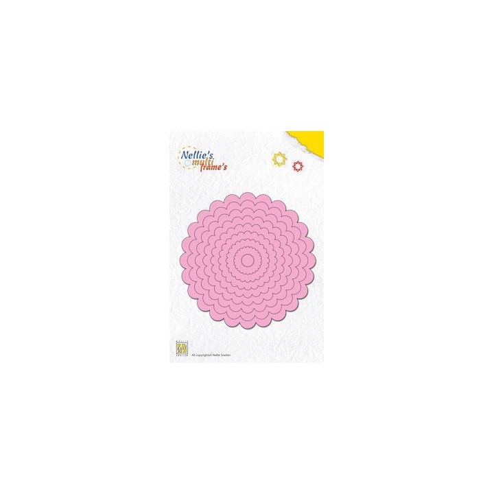 (MFD071)Multi Frame Die Large wavy round