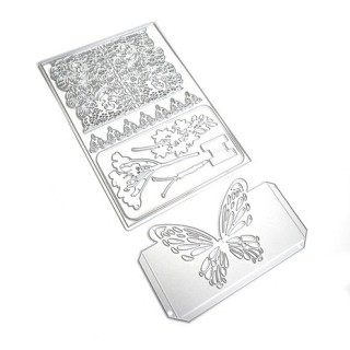 (SKU2210)Elizabeth Craft Design Hinged To The Past Die Laced