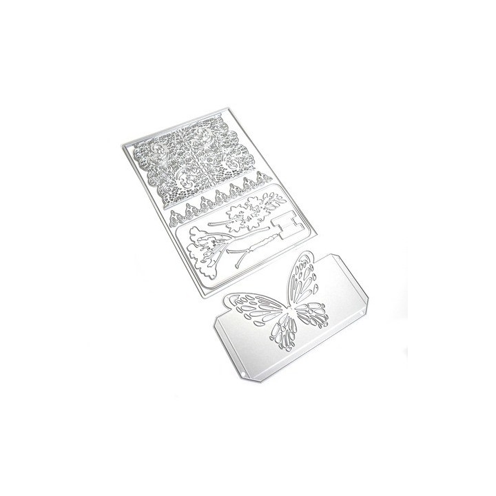 (SKU2210)Elizabeth Craft Design Hinged To The Past Die Laced