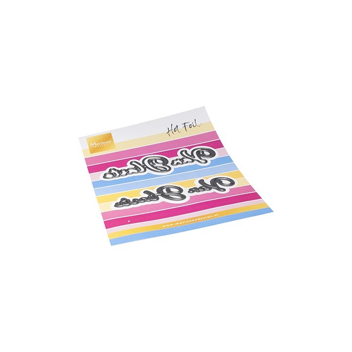 (CR1681)Craftables Hot Foil - Van Harte
