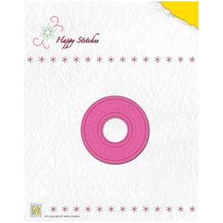 (HSD005)Happy Stitches Die circle