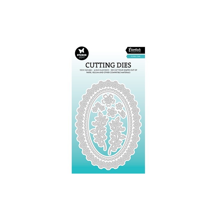 (SL-ES-CD952)Studio Light SL Cutting Die Floral Oval Essentials nr.952