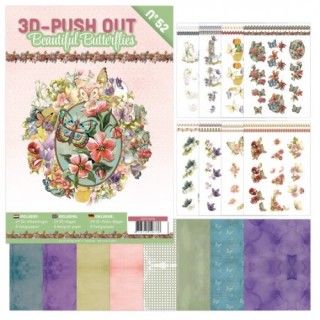 (3DPO10052)3D Push-Out Book 52 - Beautiful Butterfly