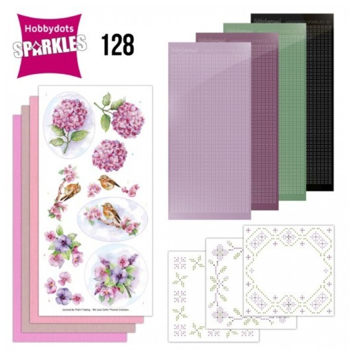 (SPDO128)Sparkles 128 - Yvonne Creations - Aquarella Violets