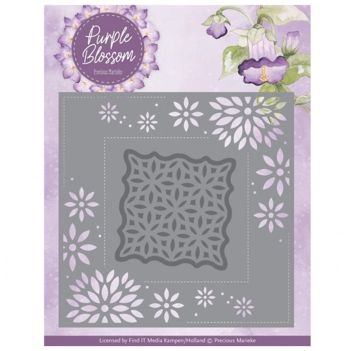 (PM10275)Dies - Precious Marieke - Purple Blossom - Blossom Frame