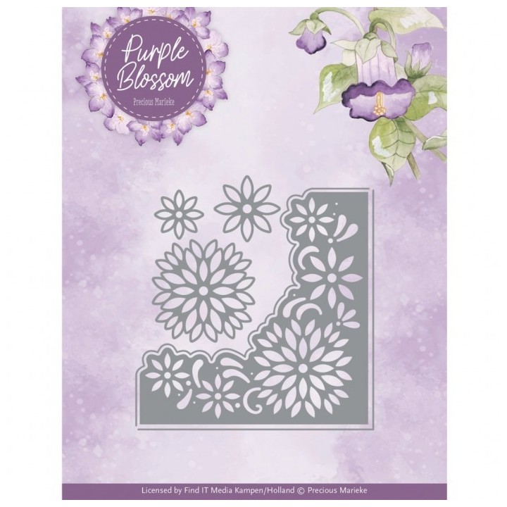 (PM10276)Dies - Precious Marieke - Purple Blossom - Blossom Corner