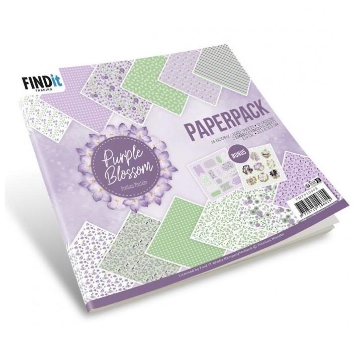 (PMPP10048)Paperpack - Precious Marieke - Purple Blossom
