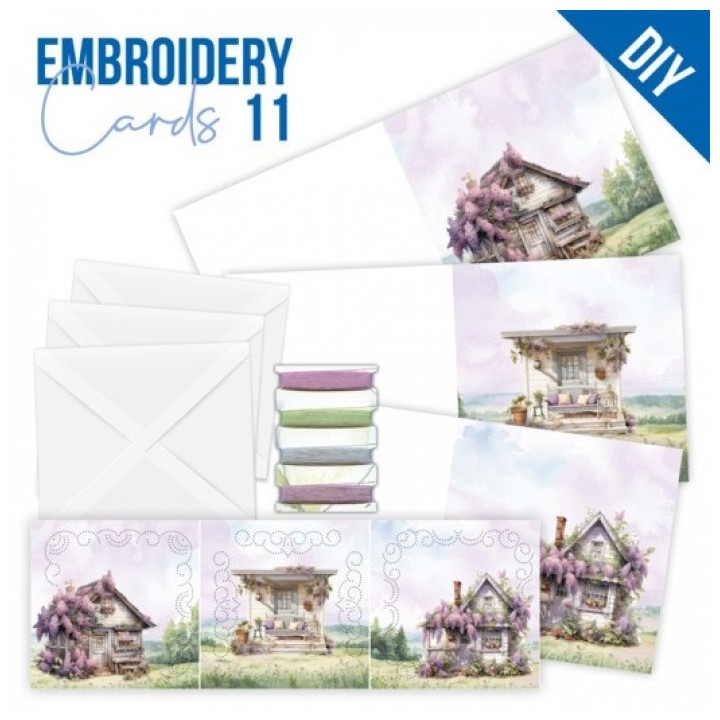 (STDOPP011)Stitch and Do Cards 11 - Berries Beauties - Lilacs