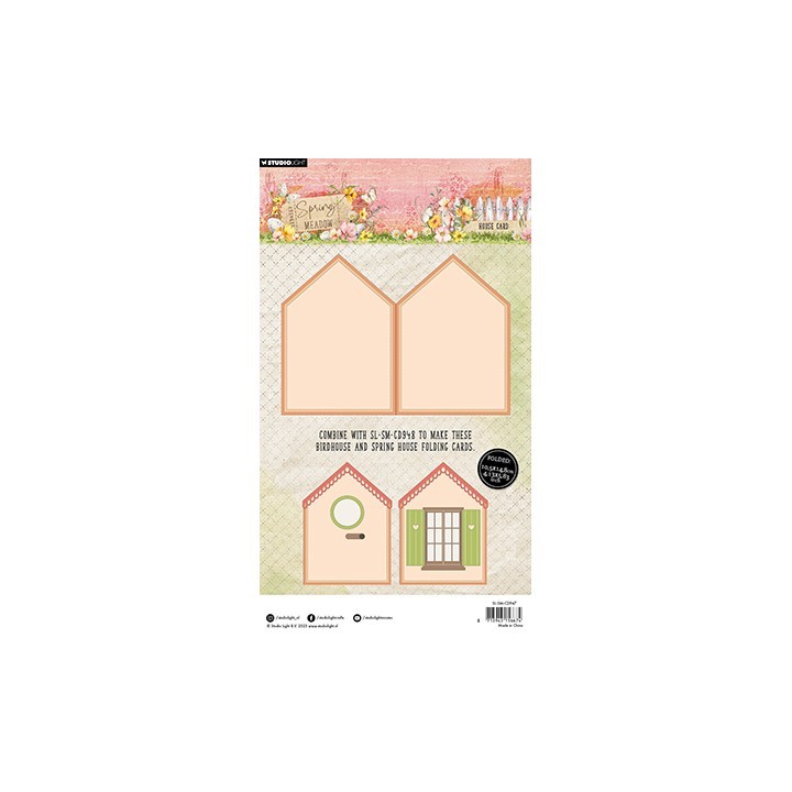 (SL-SM-CD947)Studio Light Cutting Die House Card Spring Meadow nr.947