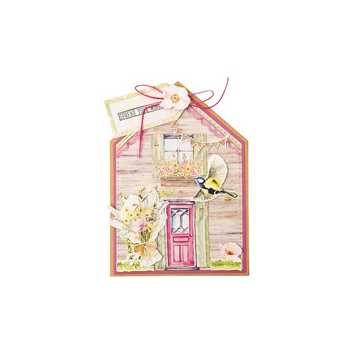 (SL-SM-CD947)Studio Light Cutting Die House Card Spring Meadow nr.947