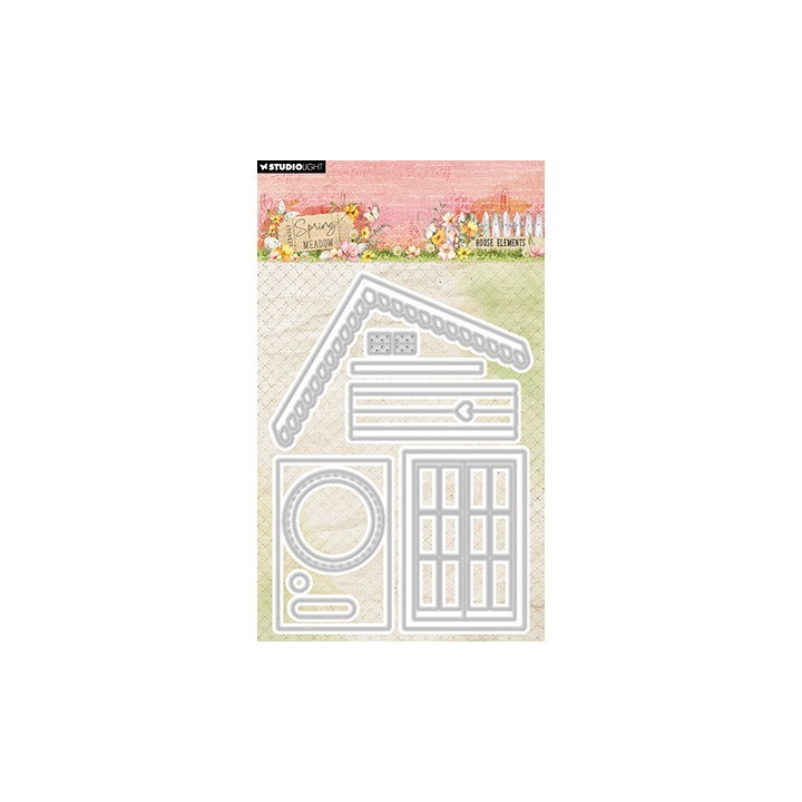 (SL-SM-CD948)Studio Light Cutting Die House Elements Spring Meadow nr.948
