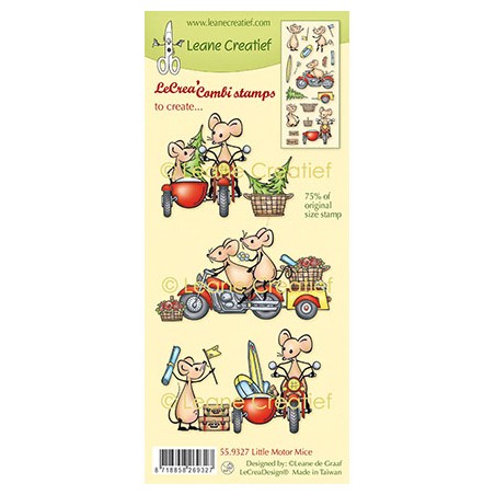 (55.9327)LeCrea - Combi clear stamp Little motor Mice