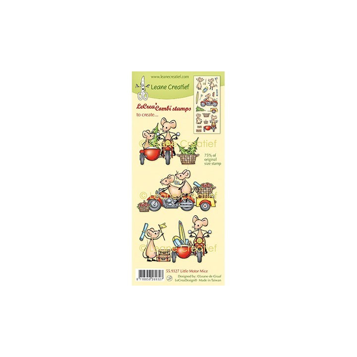 (55.9327)LeCrea - Combi clear stamp Little motor Mice