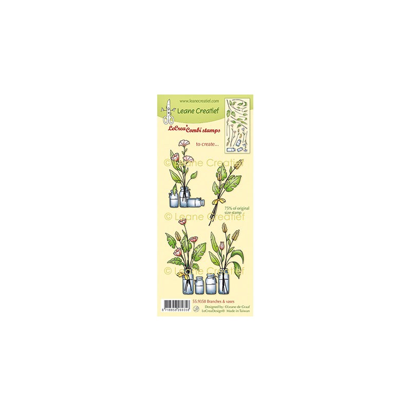(55.9358)LeCrea - Combi clear stamp Branches & vases