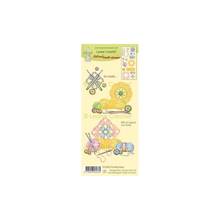 (55.9365)LeCrea - Combi clear stamp Crochet items
