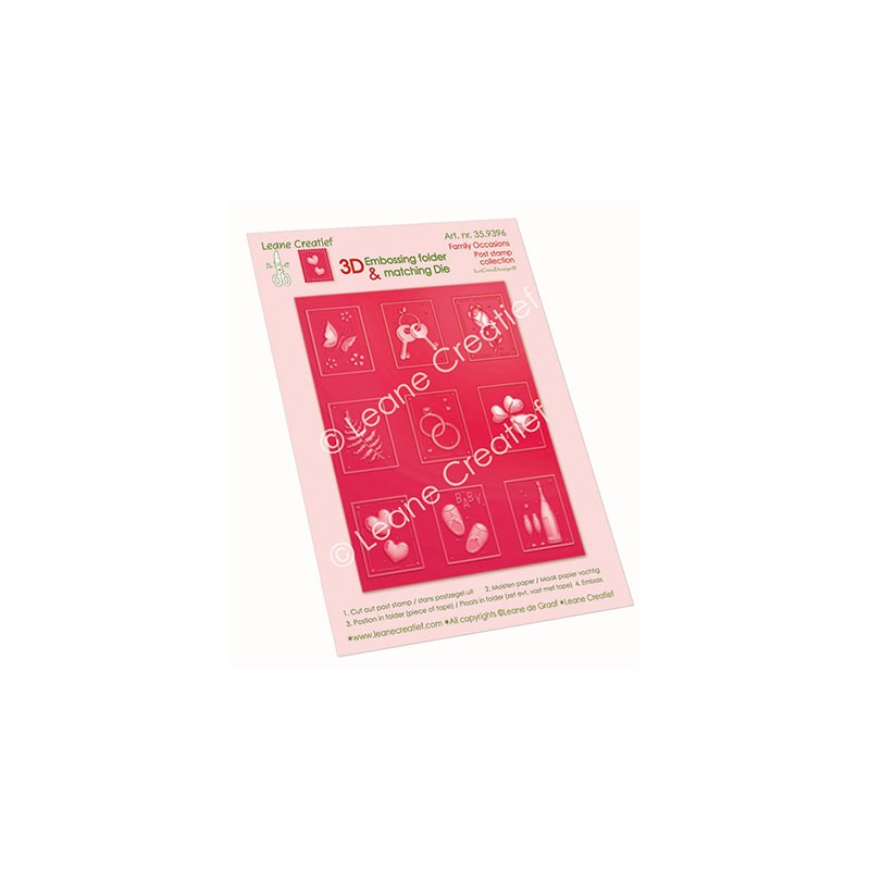 (35.9396)Embossing folder & matching dies Family occasions