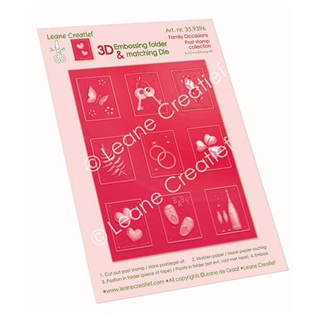 (35.9396)Embossing folder & matching dies Family occasions