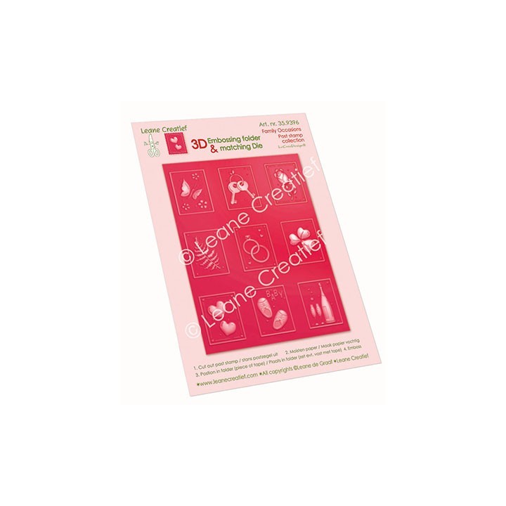 (35.9396)Embossing folder & matching dies Family occasions