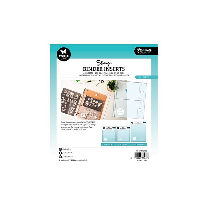 (SL-TO-STOR02)Studio light Storage Insert A6+ Inserts Essentials nr.02