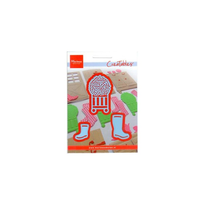 (LR0316)Creatables stencil boots and buxes