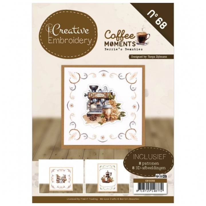 (CB10068)Creative Embroidery 68 - Berries Beauties - Coffee moment