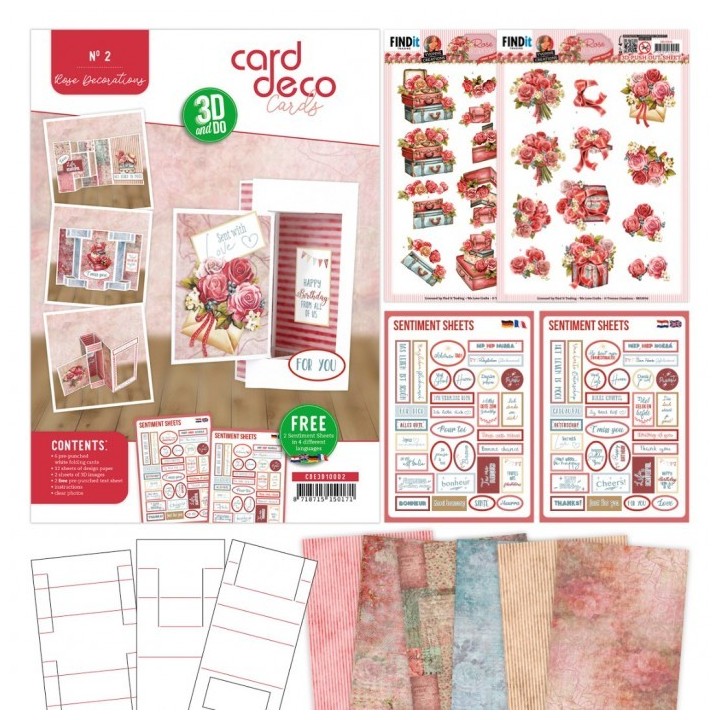 (CDE3D10002)3D and Do - Card Deco Essentials - Rose Decorations