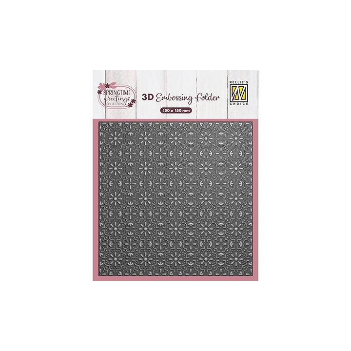 (EF3D112)Nellie's Choice Embossing Easter Tiles