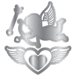 (CC-LA-MD-LFCU)Crafter's Companion Love is in the Air Metal Die Love From Cupid