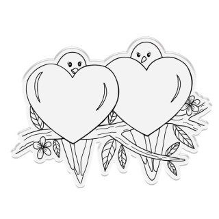 (CC-LA-STD-WILO)Crafter's Companion Love is in the Air Stamp & Die With Love