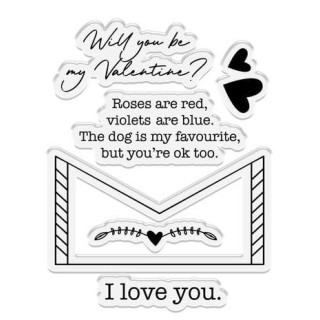 (CC-LA-STD-LOLE)Crafter's Companion Love is in the Air Stamp & Die Love Letters