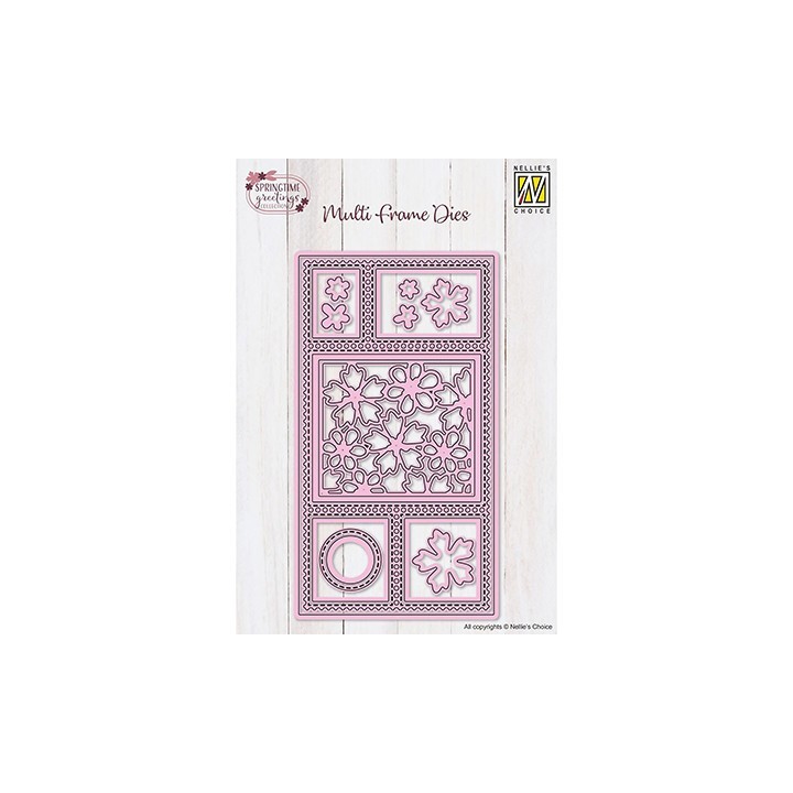 (MFD176)Nellie's shape dies  Slimline Die Set Flowers