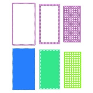 (MFD177)Nellie's shape dies  Slimline Die Set Frames