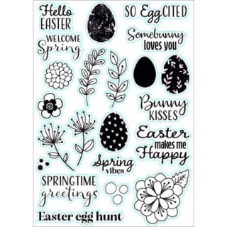 (NSCS024)Nellie`s Choice Clearstamp - Springtime Greetings