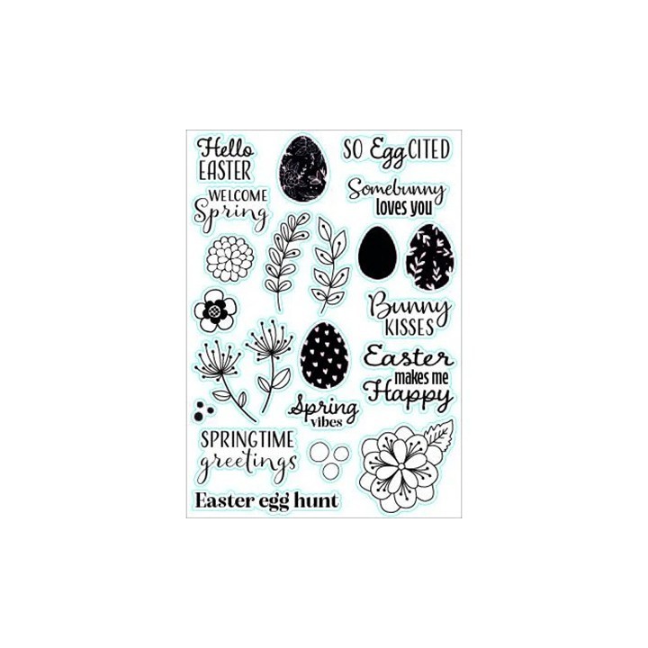 (NSCS024)Nellie`s Choice Clearstamp - Springtime Greetings