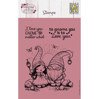 (NSCS025)Nellie`s Choice Clearstamp - Gnome & Elf