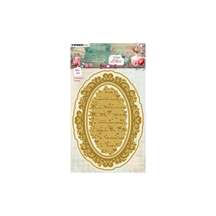 (JMA-SYL-HFCD14)Studio Light Hot Foil Cutting Die Romantic Frame Sending You Love nr.14