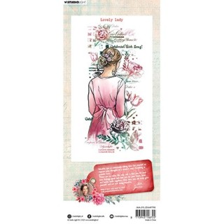 (JMA-SYL-STAMP798)Studio light Stamp  Lovely Lady Sending You Love nr.798