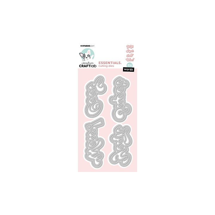 (CCL-ES-CD964)Studio Light Cutting Die  Wordz Super Essentials nr.964